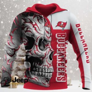 Tampa Bay Buccaneers Skull Fury NFL Hoodie