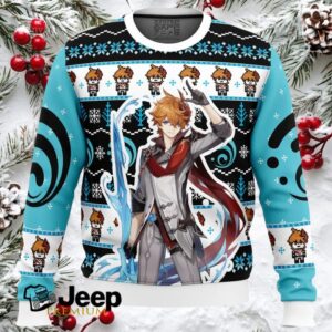 Tartaglia Childe Genshin Impact Ugly Christmas Sweater