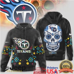 Tennessee Titans Official NFL Dia de los Muertos Limited Editions Hoodie
