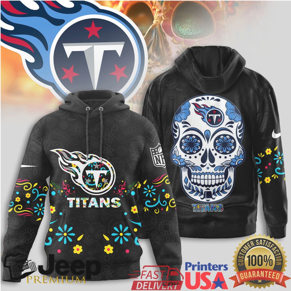 Tennessee Titans Official NFL Dia de los Muertos Limited Editions Hoodie Tennessee Titans Official NFL Dia de los Muertos Limited Editions Hoodie