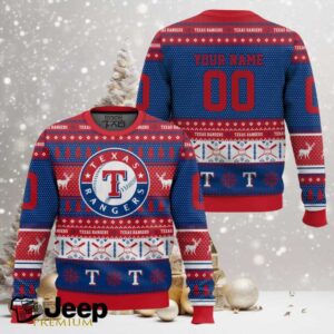 Texas Rangers – Custom Name And Number Ugly Sweater Texas Rangers – Custom Name And Number Ugly Sweater