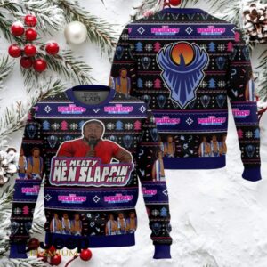 The New Day Big Meaty Men Slappin Meat WWE Ugly Christmas Sweater