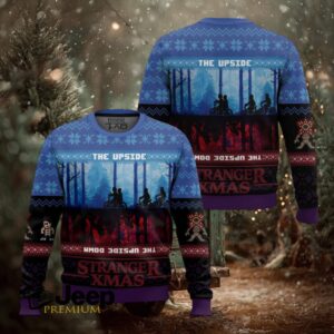 The Upside And The Down Side Stranger Things Ugly Christmas Sweater