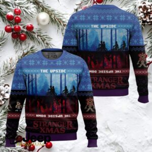 The Upside And The Down Side Stranger Things Ugly Christmas Sweater