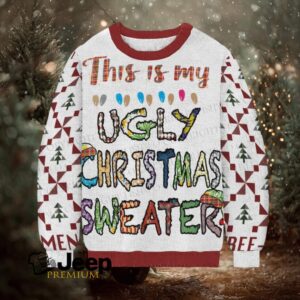 This Is My Ugly Christmas Sweater Printed Casual Crew Neck Sweater This Is My Ugly Christmas Sweater Printed Casual Crew Neck Sweater