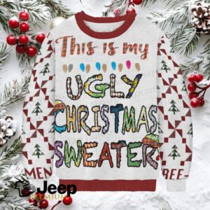 This Is My Ugly Christmas Sweater Printed Casual Crew Neck Sweater