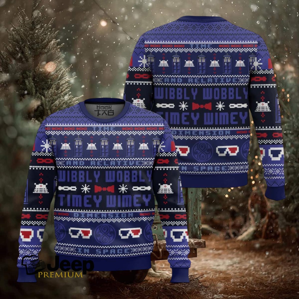 Timey Wimey Doctor Who Ugly Christmas Sweater Timey Wimey Doctor Who Ugly Christmas Sweater