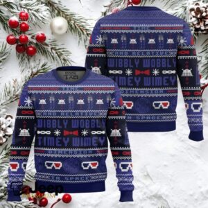 Timey Wimey Doctor Who Ugly Christmas Sweater