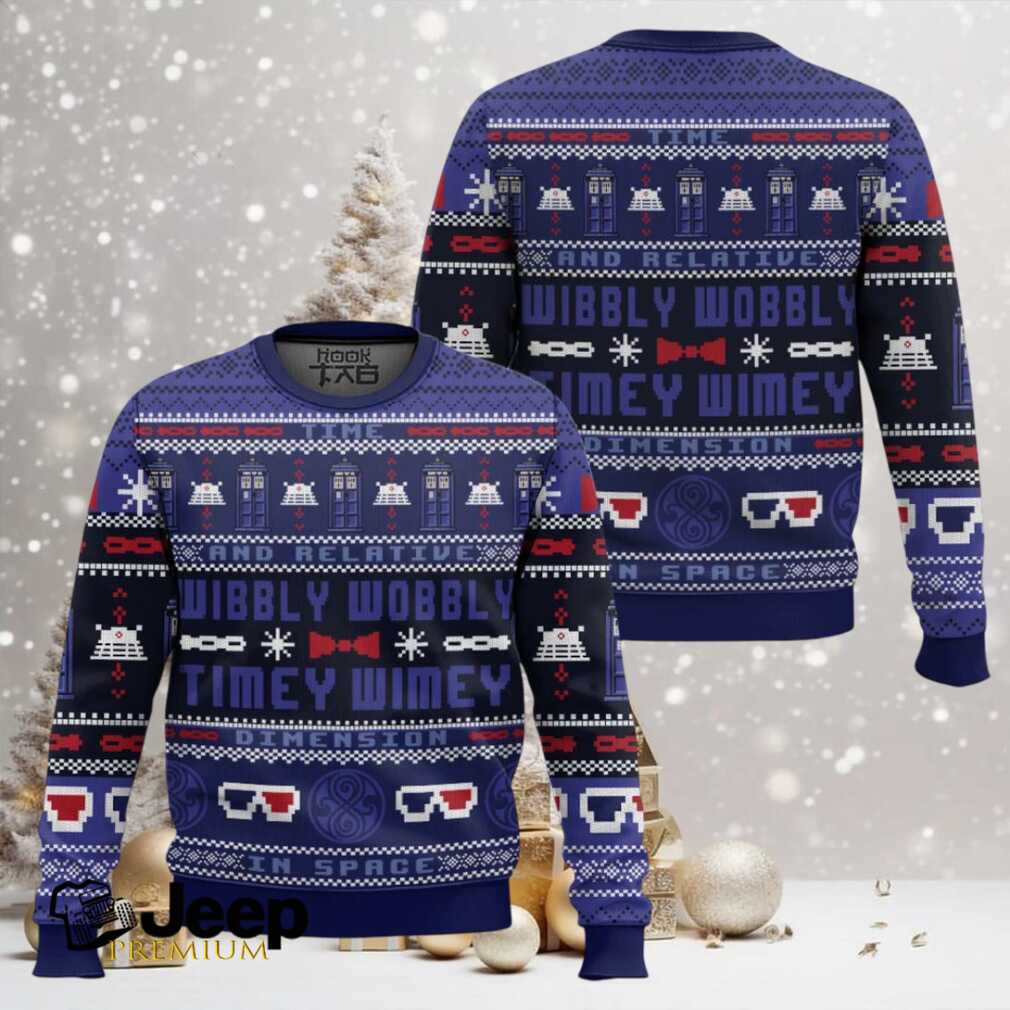 Timey Wimey Doctor Who Ugly Christmas Sweater Timey Wimey Doctor Who Ugly Christmas Sweater