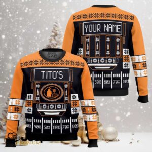Tito’s Vodka – Custom Name Ugly Christmas Sweater
