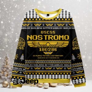USCSS Nostromo Ugly Christmas Fuzzy Fleece Sweatshirt USCSS Nostromo Ugly Christmas Fuzzy Fleece Sweatshirt