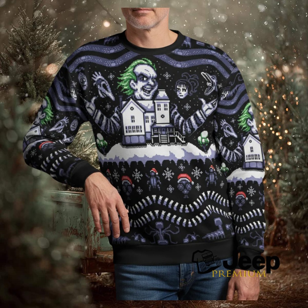 Ugly Ugly Beetlejuice Ugly Christmas Sweatshirt Ugly Ugly Beetlejuice Ugly Christmas Sweatshirt