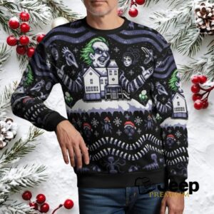 Ugly Ugly Beetlejuice Ugly Christmas Sweatshirt