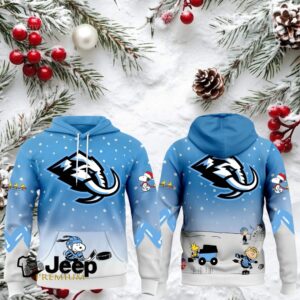 Utah Mammoth x Peanuts Snoopy Hockey Hoodie Utah Mammoth x Peanuts Snoopy Hockey Hoodie