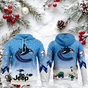 Vancouver Canucks x Peanuts Snoopy Hockey Hoodie Vancouver Canucks x Peanuts Snoopy Hockey Hoodie