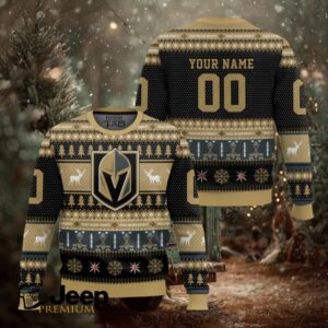 Vegas Golden Knights – Custom Name And Number Ugly Sweater Vegas Golden Knights – Custom Name And Number Ugly Sweater