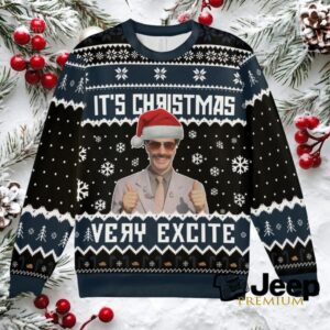 Very Excite Christmas Ugly Christmas Sweatshirt