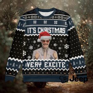 Very Excite Christmas Ugly Christmas Sweatshirt