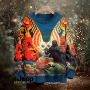 Vintage Godzilla Mothra Crew Neck Sweater Vintage Godzilla Mothra Crew Neck Sweater