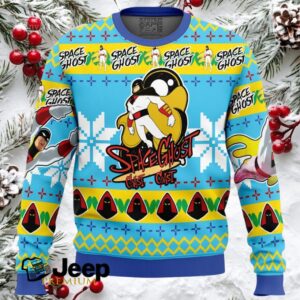 Christmas Space Ghost Ugly Christmas Sweater
