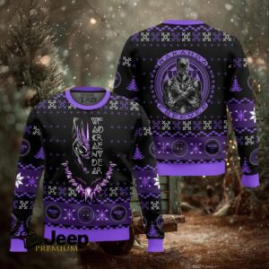 Wakanda Forever! Black Panther Ugly Christmas Sweater