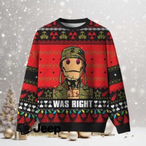 Was Right Ugly Christmas Fuzzy Fleece Sweatshirt Was Right Ugly Christmas Fuzzy Fleece Sweatshirt