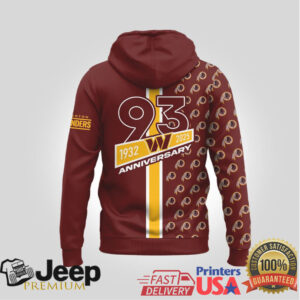 Washington Commanders Official NFL Anniversary Celebration Hoodie Washington Commanders Official NFL Anniversary Celebration Hoodie