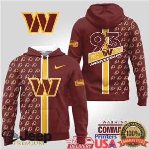 Washington Commanders Official NFL Anniversary Celebration Hoodie
