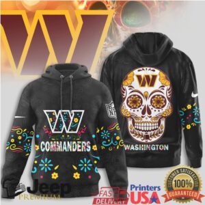 Washington Commanders Official NFL Dia de los Muertos Limited Editions Hoodie