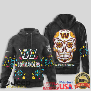 Washington Commanders Official NFL Dia de los Muertos Limited Editions Hoodie