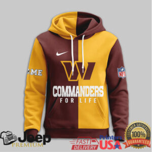 Washington Commanders Official NFL For Life Hoodie Washington Commanders Official NFL For Life Hoodie