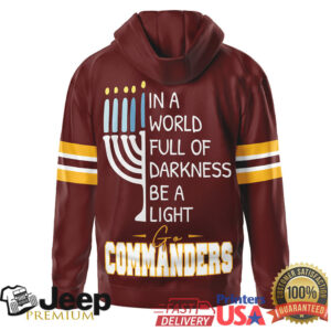 Washington Commanders Official NFL Hanukkah Day Hoodie Washington Commanders Official NFL Hanukkah Day Hoodie