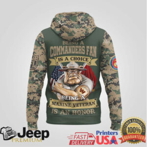 Washington Commanders Official NFL Marine Veteran Hoodie Washington Commanders Official NFL Marine Veteran Hoodie