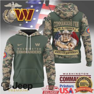 Washington Commanders Official NFL Marine Veteran Hoodie