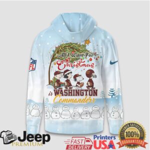 Washington Commanders Official NFL Peanuts Snow Day Hoodie
