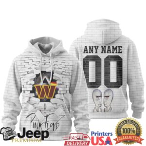 Washington Commanders Official NFL Pink Floyd 3D Hoodie