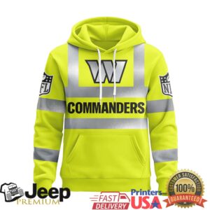 Washington Commanders Official NFL Teacher Safety Hi Vis Hoodie Washington Commanders Official NFL Teacher Safety Hi Vis Hoodie