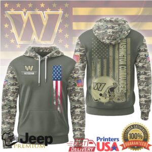 Washington Commanders Official NFL Veteran Camo Hoodie Limited Edition