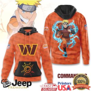 Washington Commanders Official NFL x Naruto Limited Edition Hoodie