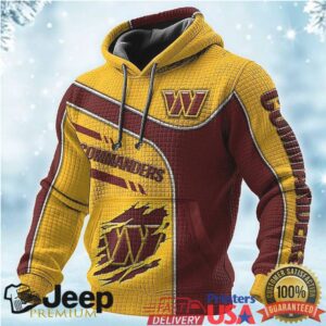 Washington Commanders Split Color Team Logo Hoodie