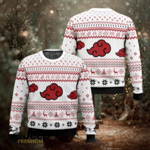 White Christmas Akatsuki Shippuden Ugly Christmas Sweater White Christmas Akatsuki Shippuden Ugly Christmas Sweater