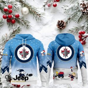Winnipeg Jets x Peanuts Snoopy Hockey Hoodie Winnipeg Jets x Peanuts Snoopy Hockey Hoodie