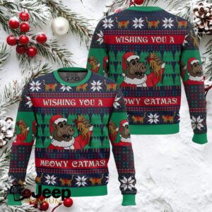 Wishing You A Meowy Catmas Ugly Christmas Sweater