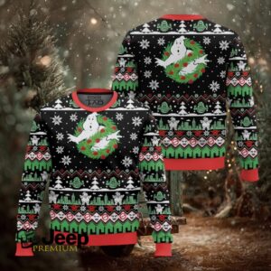 Xmas Ghost Ghostbusters Ugly Christmas Sweater