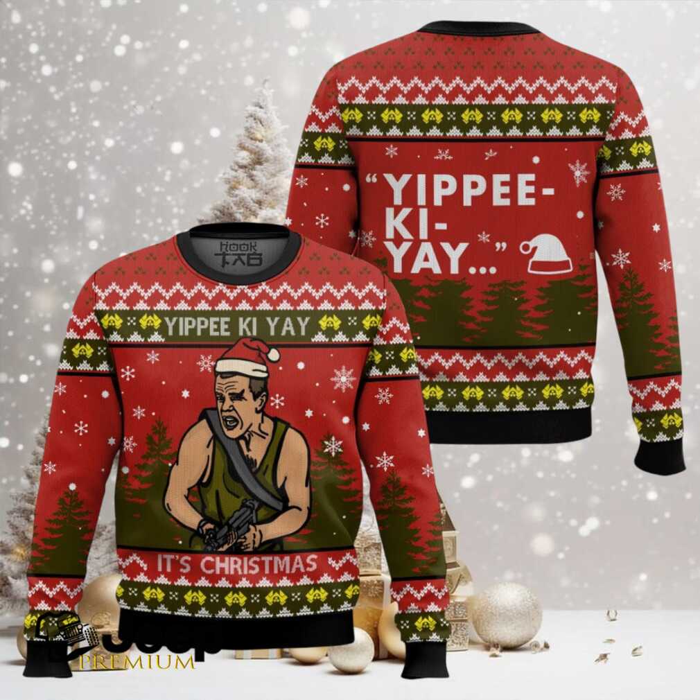 Yippee Ki Yay It’s Christmas Die Hard Ugly Christmas Sweater Yippee Ki Yay It’s Christmas Die Hard Ugly Christmas Sweater