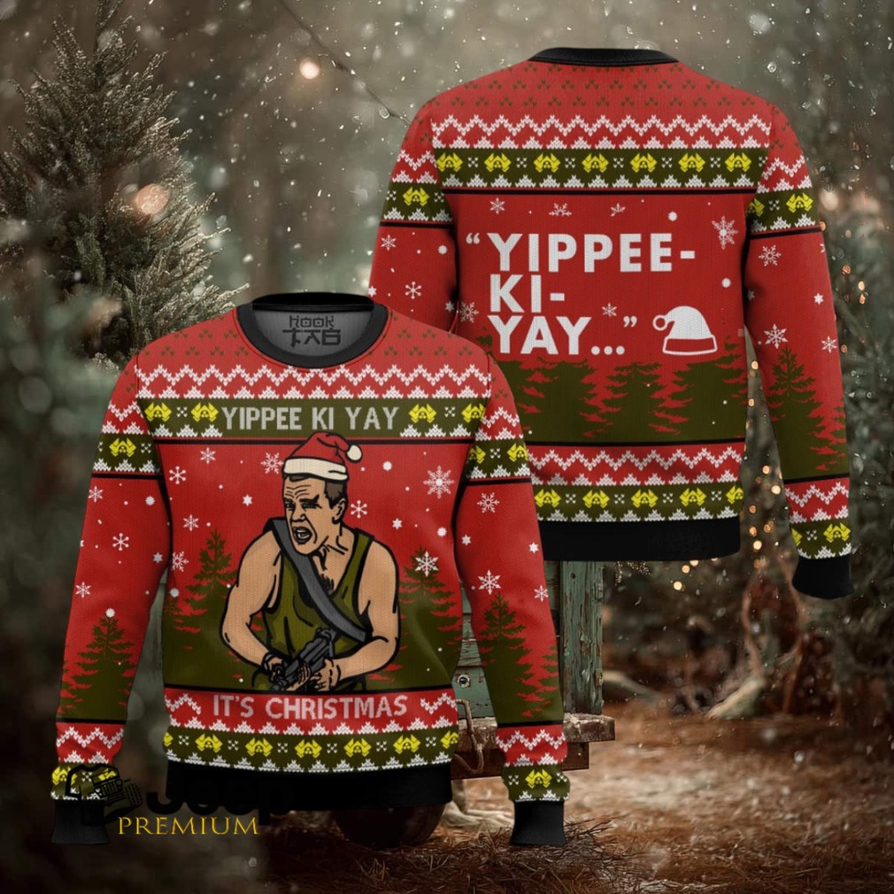 Yippee Ki Yay It’s Christmas Die Hard Ugly Christmas Sweater Yippee Ki Yay It’s Christmas Die Hard Ugly Christmas Sweater