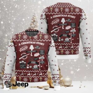 Zeppelin Leg Lamp A Christmas Story Ugly Christmas Sweater