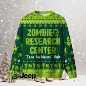 Zomibe Research Center Ugly Christmas Fuzzy Fleece Sweatshirt Zomibe Research Center Ugly Christmas Fuzzy Fleece Sweatshirt
