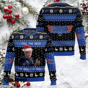 i Feel The Need The Need For Speed op Gun Ugly Christmas Sweater