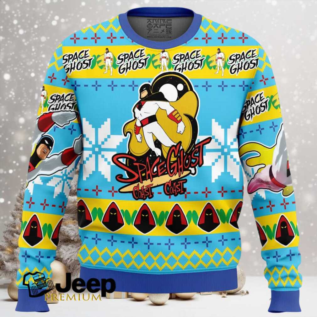 Christmas Space Ghost Ugly Christmas Sweater Christmas Space Ghost Ugly Christmas Sweater